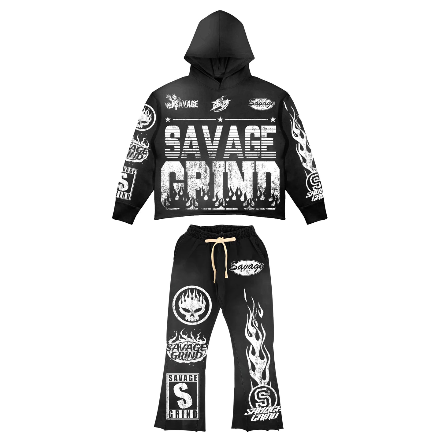 SAVAGE GRIND APPAREL HOODIE AND PANTS